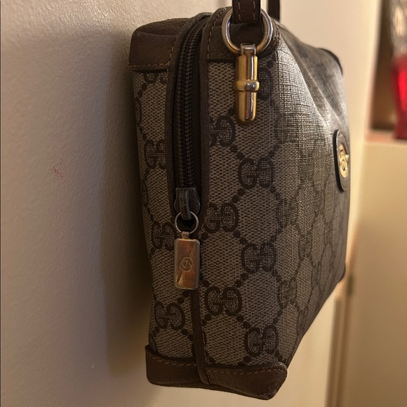 Vintage Gucci Crossbody Bag Interlocking GG Monogram Supreme Coated Canvas Purse - Picture 15 of 17
